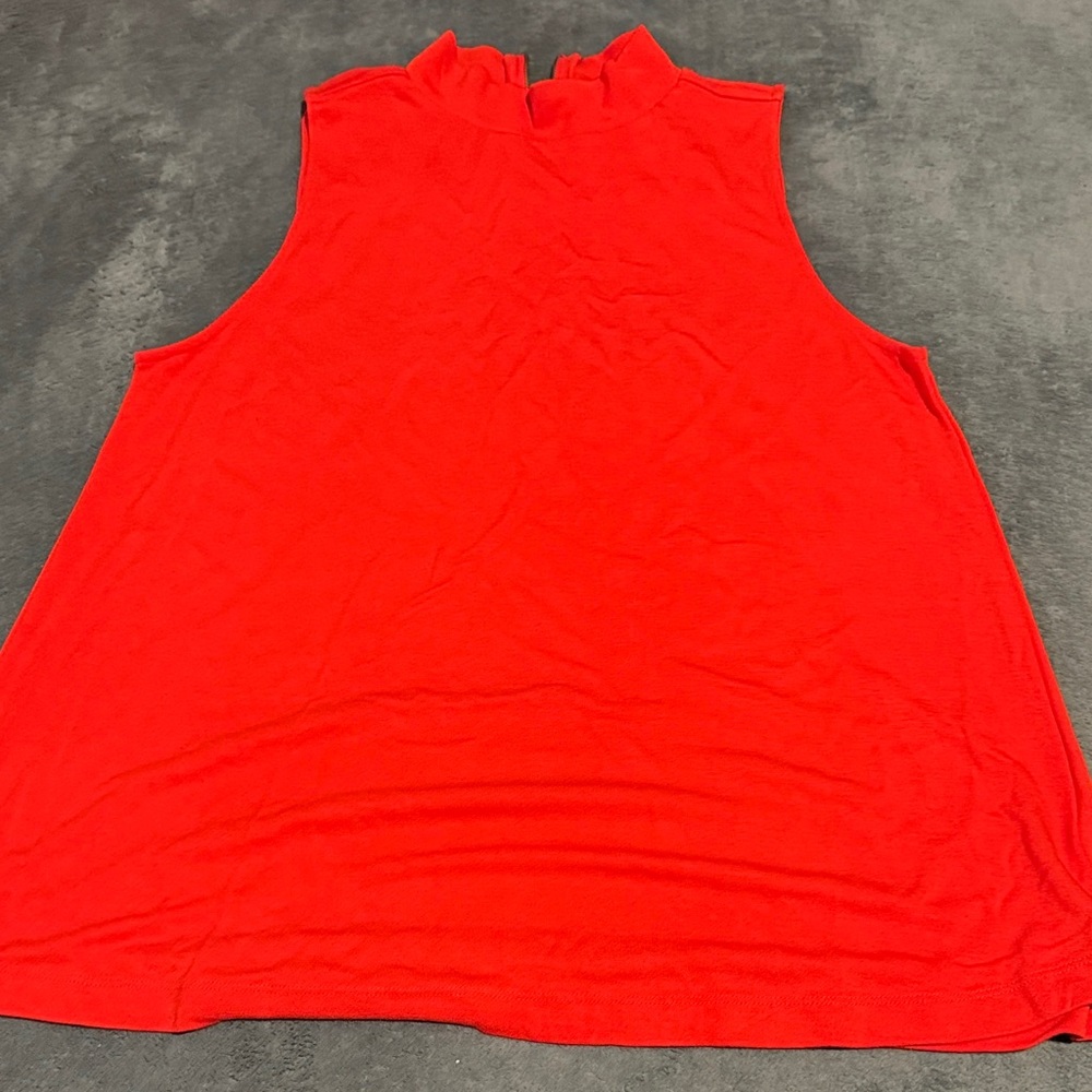 LOFT Bright Red Muscle Tee
